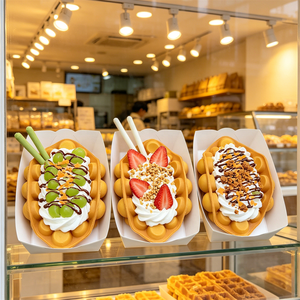 Set de Waffles de Burbuja de Plástico Ecológicos, Estilo Comercial, con Múltiples Adornos, para Exhibición - Product Image 5