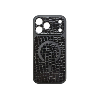 Étui de luxe en cuir PU texture croco pour iPhone 18 17 16 15 14 13 Pro Pro Max, antichoc magnétique avec protection de l'appareil photo