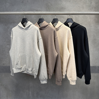 Sweat à capuche unisexe DiFan personnalisé, coupe oversize, épaules tombantes, en coton, style hip-hop, effet délavé soleil, pour hommes
