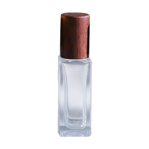3ml 5ml 6ml 30ml Mini Doldurulabilir Parfüm Roll-on Şişesi Ahşap Kapaklı Roller Toplu Esansiyel Yağ Taşınabilir Kozmetik Boş Cam Şişe - Product Image 5