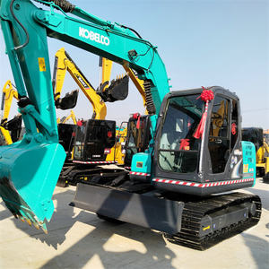 Mini pelle Kobelco d'occasion compacte et flexible sk75-8 7 tonnes sk75 EPA certificat CE original japon pelle d'occasion - Product Image 2