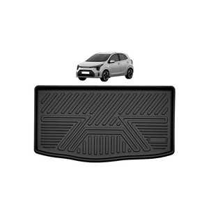 แผ่นรองท้ายรถยนต์ TPE กันลื่น ขนาดสั่งทำพิเศษ สำหรับ Kia Morning กันน้ำและทำความสะอาดง่าย - Product Image 4