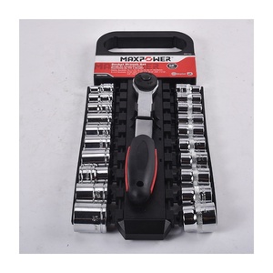 Maxpower-Herramientas de combinación de trinquete múltiple, juego de llaves de manga, juego de enchufes, <span class=keywords><strong>2021</strong></span>, 21 Uds. - Product Image 4