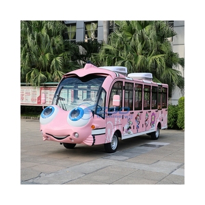 Autobús Turístico Eléctrico de 14 Plazas para Niños y Adultos, Autobús Turístico Eléctrico con Diseño de Dibujos Animados - Product Image 1