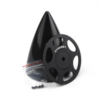 Premium 5,0 Zoll Kohlefaser-Propeller-Spinner 171mm RC-Flugzeug-Nasenkegel mit 10mm Loch für Große Doppel-Benzinmotoren