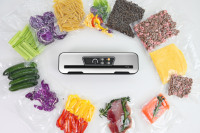 Mini scelleuse alimentaire sous vide électrique portable en acier inoxydable semi-automatique avec écran numérique