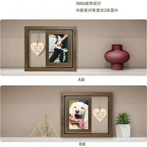 <span class=keywords><strong>2025</strong></span> nhà máy nóng bán gỗ xoay khung ảnh vật nuôi kỷ niệm Máy tính để bàn trang trí đồ trang trí - Product Image 4