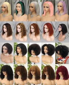 Perruque Bob Bouclée Vente en Gros à Prix Abordables, Cheveux Humains Bruts Vietnamiens, Perruque <span class=keywords><strong>Courte</strong></span> Bob Lace Frontale - Product Image 6