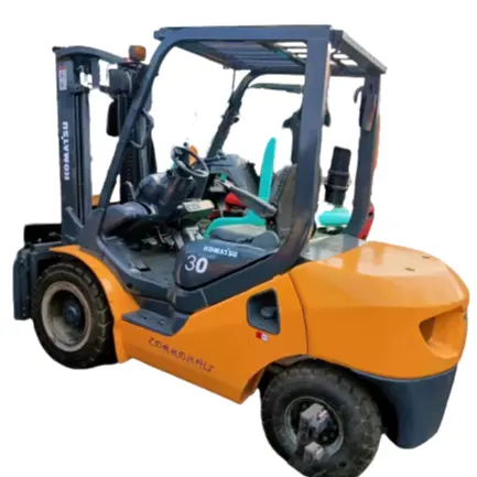 Satılık dizel motor telehandler kargo handler kullanılan Komatsu 30 forklift düşük fiyat