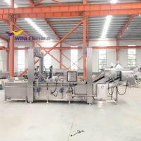 Stoomverwarmingsmachine voor het voorverkoken van groenten en fruit, geschikt voor de verwerking van aardappel, wortel en lotuswortel.