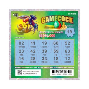 Manufacturer Custom <b>Scratch</b> Off Lottery Card Lotto Lottery Tickets Digital Printing for <b>Scratch</b> and Win Cards - Product Image 3