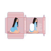 Boîte d'emballage pour lentilles de contact Eyeshare, boîte d'emballage pratique personnalisée pour lentilles de contact colorées, logo personnalisé pour lentilles de contact colorées