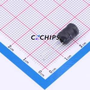 Inductor de Anillo de Color PDPTAT0608-681K / Componente de Orificio Pasante (THT), D7.5xL10mm 680uH 10% 320mA 1.45Ohm - Product Image 1