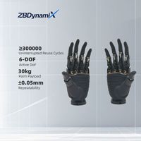 Main robotique agilisée ZBDynamiX, répétabilité de 0,05 mm, 5 doigts pour manipulateur, manutention de matériaux, robot humanoïde