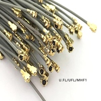Câble coaxial RF Pigtail haute fréquence RP-SMA femelle vers U.FL MHF1 gris 1,13 mm à faible perte pour module IoT sans fil
