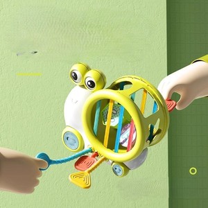Jouet éducatif pour bébé : escargot de dessin animé à tirer, jeu d'apprentissage et de rembourrage, jouet amusant pour enfants - Product Image 3