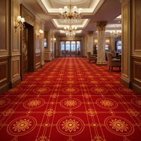 Tapis Axminster de style persan à poils longs, tissé à la machine, de luxe moderne, à motifs floraux, pour hôtel, salon, couloir et salle de banquet