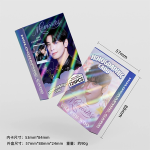 KPOP 124 piezas/caja <span class=keywords><strong>ASTRO</strong></span> Cha Eunwoo Tarjeta Fotográfica Láser Lomo Card - Product Image 3