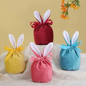 Bolsas de Regalo de Terciopelo con Orejas de Conejo para Pascua y Bodas, Populares, Reciclables - Product Image 3