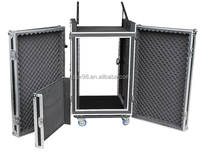 12u space 16U audio amp rack case mixer top mount flight case pour système de son