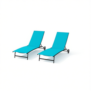 Silla Tumbona Plegable para Exteriores, Diseño Moderno, Reclinable, para Playa, Superficie Dura, Operación Manual - Product Image 1