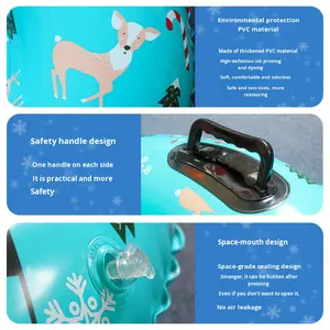 Anello da Sci Gonfiabile in PVC Ecologico per Adulti - Tavola da Sci Nautico Rinforzata per Esterni, Slitta da Neve - Product Image 4