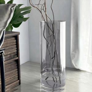 특대형 플로어 스탠딩 라이트 럭셔리 투명 유리 직선 튜브 화병 (웨딩, 생일, 특별한 날을 위한 고급 스타일) - Product Image 5