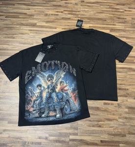 Mixed Emotion Shirts Grunge Washed Heavyweight Tee Oversized 100% Cotton Dark Aesthetic Alt Streetwear <strong>Emo</strong> Mens Fashion - Product Image 5