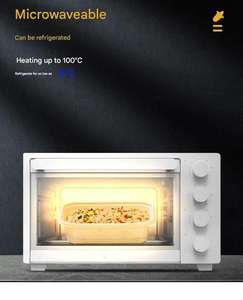 Boîtes à emporter écologiques biodégradables en amidon de maïs, contenants jetables pour plats à emporter, bols à déjeuner, compatibles micro-ondes - Product Image 6