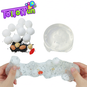 Jouet éducatif en forme de boule de riz glutineux, jouet créatif anti-stress, ensemble de slime sûr et non toxique, jeu sensoriel pour enfants, fête d'anniversaire - Product Image 1
