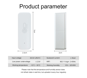 Sensor de Temperatura y Humedad WiFi y Zigbee SIXWGH, Monitor Inteligente para <span class=keywords><strong>el</strong></span> Hogar, Control Remoto por Aplicación, Alerta por Voz, Compatible con <span class=keywords><strong>Alexa</strong></span>, Google Home y Tuya - Product Image 6