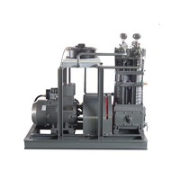 Compresor de cloruro de metilo de alta presión, industrial, refrigerado por agua, montado sobre patines, de servicio pesado, de tipo pistón de conexión directa