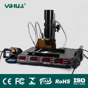 YIHUA 1000B <span class=keywords><strong>BGA</strong></span> stazione di <span class=keywords><strong>Rework</strong></span> scheda madre del computer portatile riparazione macchina <span class=keywords><strong>BGA</strong></span> Reballing Kit di saldatura stazione SMD strumenti - Product Image 2