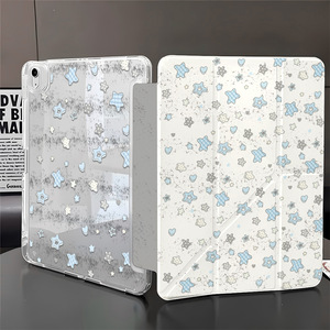 Blue <b>Star</b> Y-Fold Acrylic Tablet Case Full Coverage Simple Protective Cover for 10.2 Inch & iPad Pro 11 Inch - Product Image 4