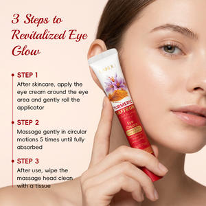 Crème pour les yeux au curcuma et au safran LAIKOU 20g, hydratation intense, soin de <span class=keywords><strong>la</strong></span> peau des yeux, crème pour les cernes et <span class=keywords><strong>la</strong></span> sécheresse - Product Image 2