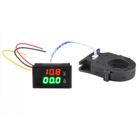 Penjual emas LED Dual tampilan Digital voltase Ammeter Sensor pembukaan Hall untuk DC 300V 50A/100A/200A/400A Sensor arus