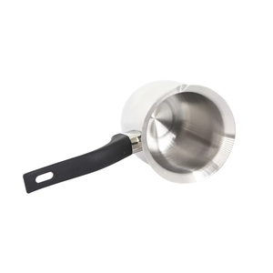 Cafetera Turca Personalizada de Acero Inoxidable para Derretir Chocolate y Hervir Leche con Mango de Baquelita de Grado Alimenticio Duradero para Uso en Cafeterías - Product Image 1