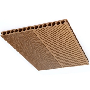 Tarima <span class=keywords><strong>Exterior</strong></span> Moderna Impermeable de WPC con Superficie Lisa con Relieve 3D de Grano de Madera, <span class=keywords><strong>Suelo</strong></span> Compuesto Ecológico para <span class=keywords><strong>Patio</strong></span> - Product Image 5