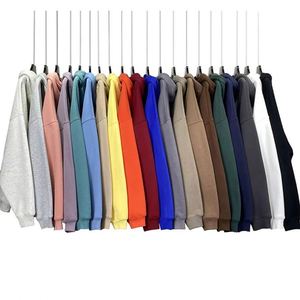 H5463 Fabricant de sweats à capuche, vente en gros, sweats à capuche personnalisés en coton mélangé 350 g/m², coupe ample, pour hommes et femmes, sweats à capuche surdimensionnés - Product Image 2