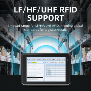 Hugerock H81 Nhà Máy Ánh Sáng Mặt Trời Có Thể Đọc 8 Inch 6 + 64GB Quản Lý Hàng Tồn Kho Máy Quét Máy In Mã Vạch Công Nghiệp Gồ Ghề Máy Tính Bảng - Product Image 5