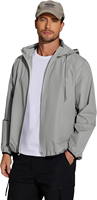OEM Logo Brodé Personnalisé Polyester Imperméable Soft Shell Full Zip Veste Équipe Uniforme D'entreprise Vêtements De Travail Hommes