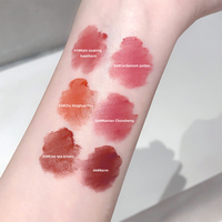 Gege Bear ODM OEM Fluffy Matte Air Lip Mud Liquid Lip Gloss Tahan Air Ringan Lembut Tahan Lama Melembapkan