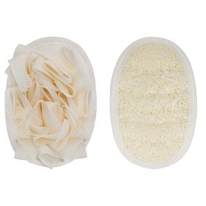 Toalla de Baño Natural de Doble Cara Optimal Power con Cepillo Exfoliante de Diseño Floral Moderno para una Experiencia de Baño Confortable - Product Image 1