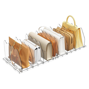 Best Quality Custom Size Durable <b>clear</b> Acrylic Purse Bag <b>Shelf</b> Divider for Closet Organizer - Product Image 2