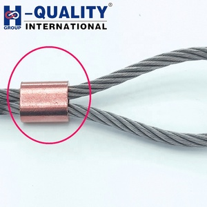 <span class=keywords><strong>Manchon</strong></span> de sertissage en <span class=keywords><strong>cuivre</strong></span> en forme de sablier de 1 mm à 24 mm pour câble et corde métallique - Product Image 1