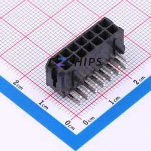 BX-MX3.0-2-7PWZ Wire-to-Board Pin Header Bent Lead Through Hole,P=3mm Connector 2x7P 3mm Right Angle Insert Micro-Fit (MX 3.0) - Product Image 1