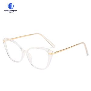 Lunettes anti-lumière bleue européennes et américaines transfrontalières monture oeil de chat rétro <span class=keywords><strong>lentille</strong></span> plate en gros - Product Image 2