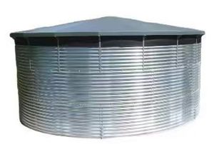 Réservoir d'eau pour équipement agricole 10000 litres 275gr/m2 Réservoir de stockage d'eau en acier galvanisé ondulé pour boire, irrigation - Product Image 2