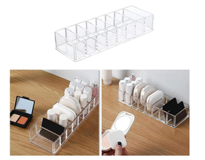 Caja de almacenamiento compacta de cosméticos de acrílico transparente, paleta de sombras de ojos y almacenamiento de pintalabios, vitrina de cosméticos para el cuidado de la piel - Product Image 6