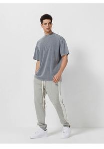 Design Wholesale 100% Cotton Custom Logo Print Embroidery Tshirt Men'S Blank Plain 230gsm Round Neck Tee <b>Shirt</b> T <b>Shirt</b> - Product Image 3